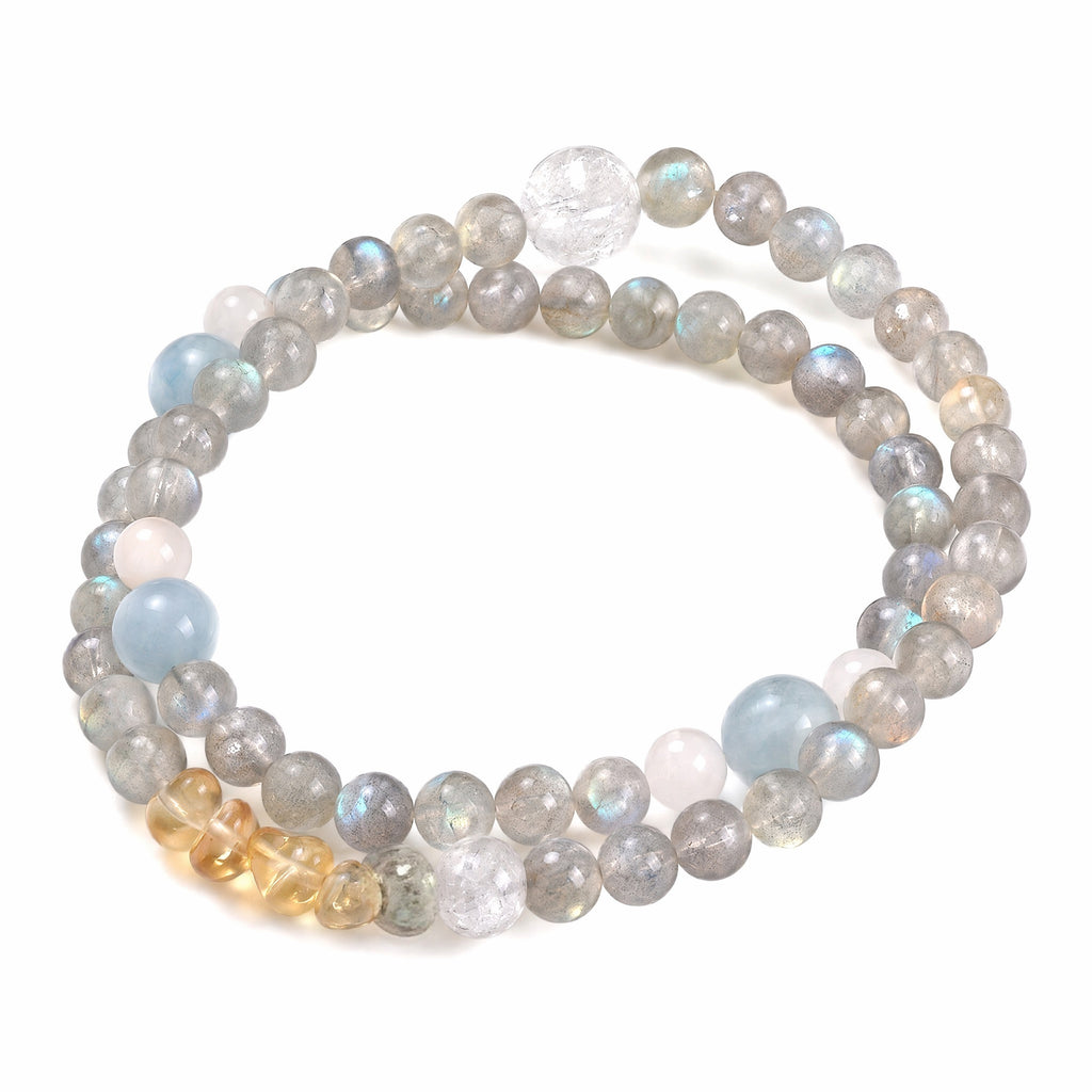 Gray Moonstone Bracelet | Emotional Balance & Gentle Protection