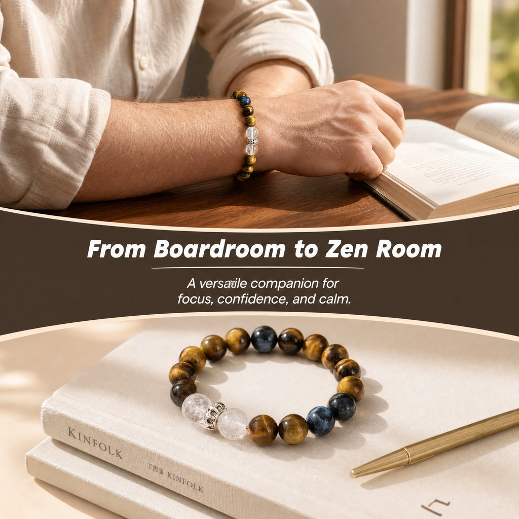 Tiger’s Eye Bracelet for Confidence, Focus & Prosperity