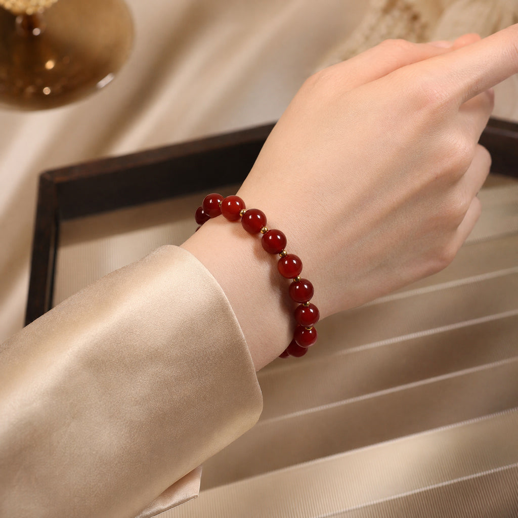 Nanhong Agate Bracelet | Warmth, Confidence & Vitality
