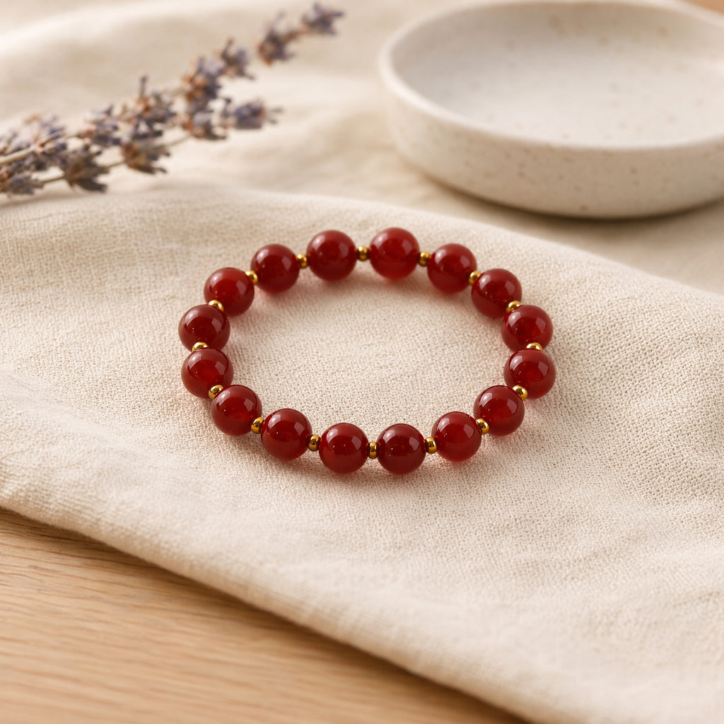 Nanhong Agate Bracelet | Warmth, Confidence & Vitality