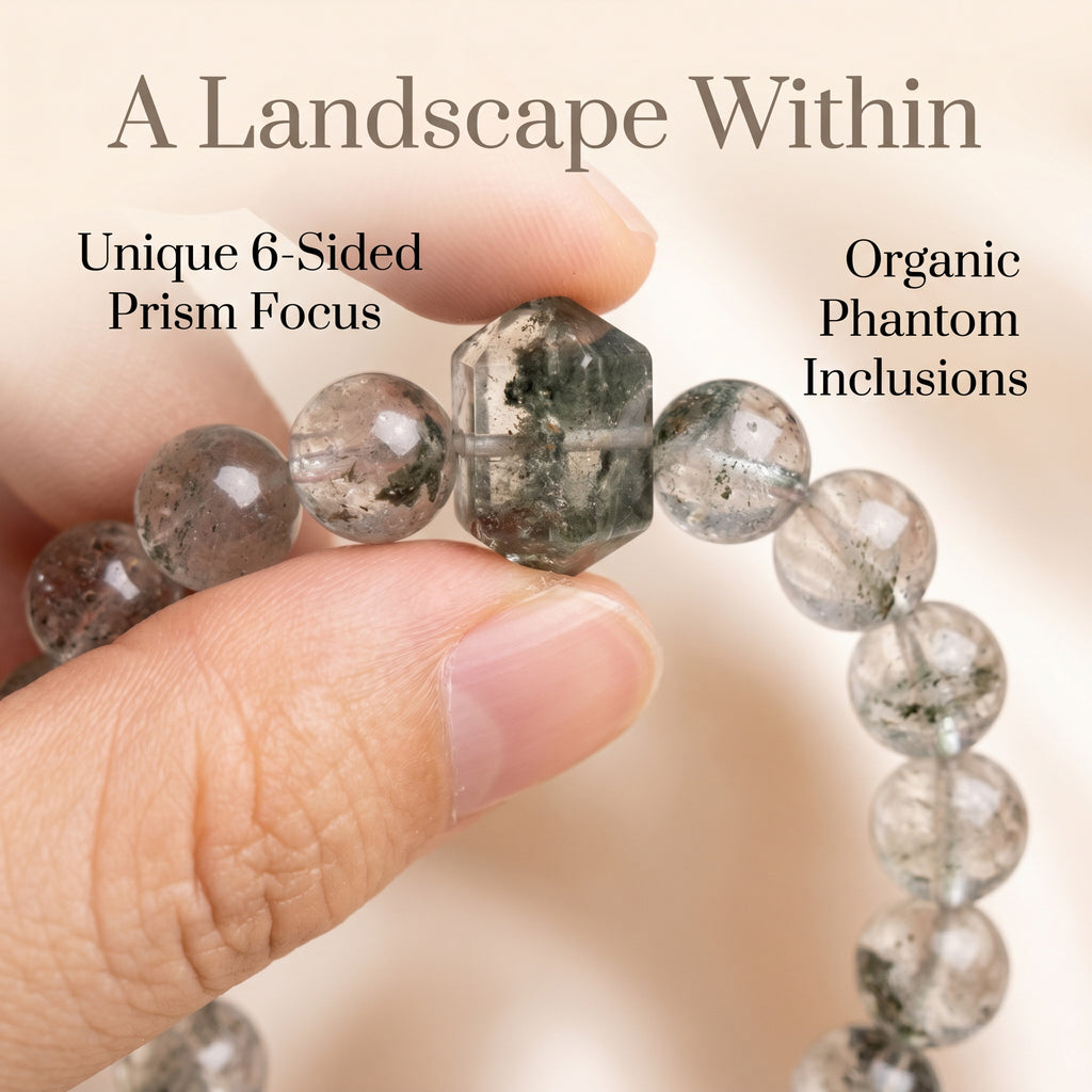 Green Phantom Quartz Bracelet | Focus & Steady Progress