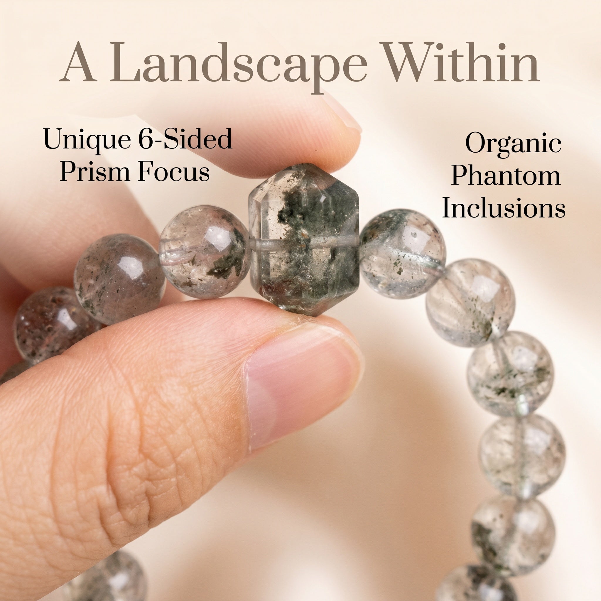 Green Phantom Quartz Bracelet | Focus & Steady Progress