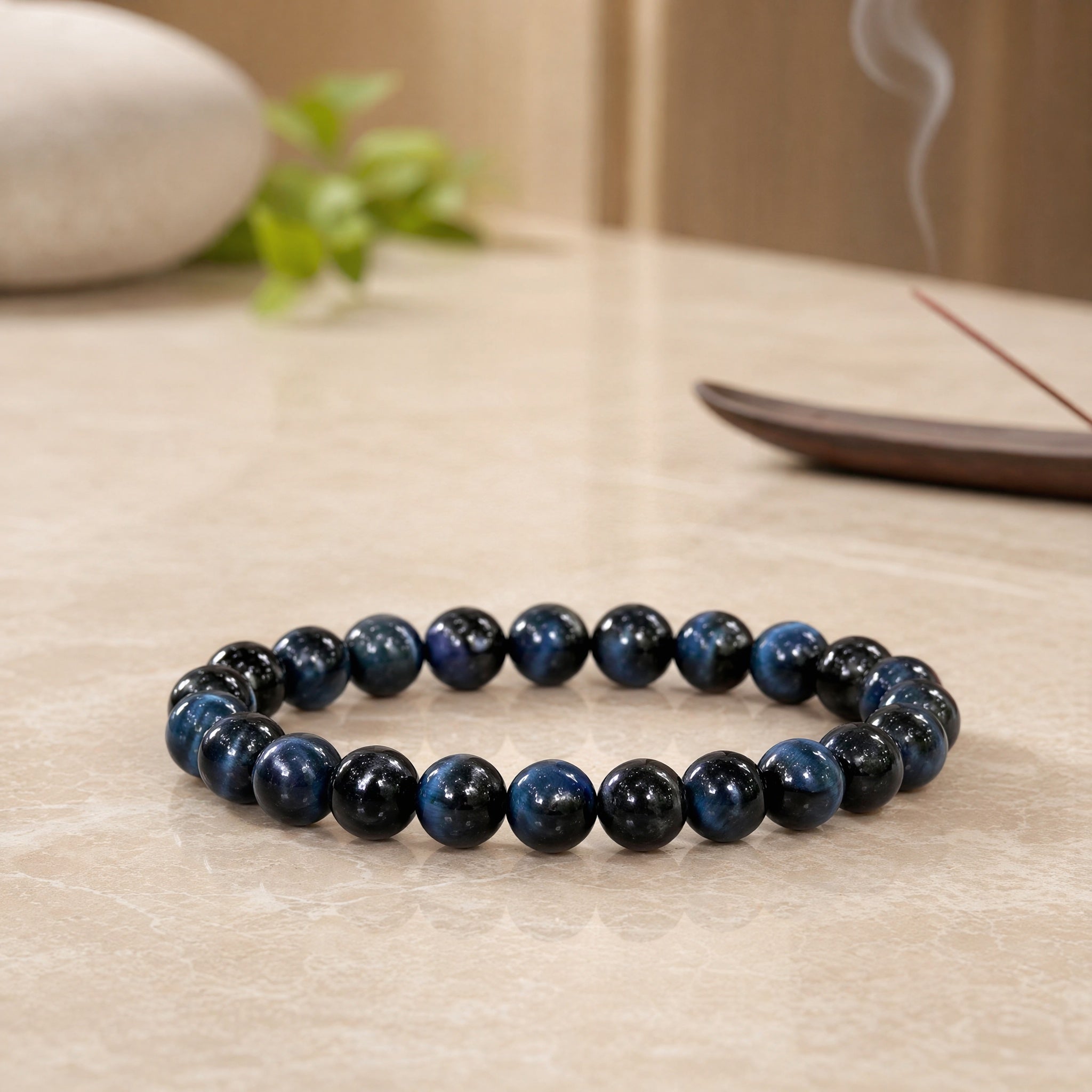 Blue Tiger Eye Bracelet | Calm Focus & Inner Confidence