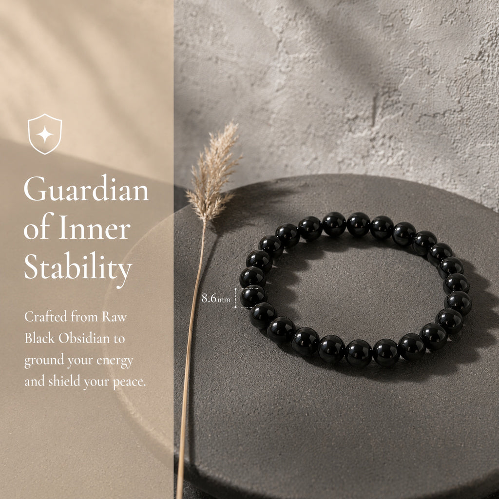 Black Obsidian Bracelet | Protection & Grounding