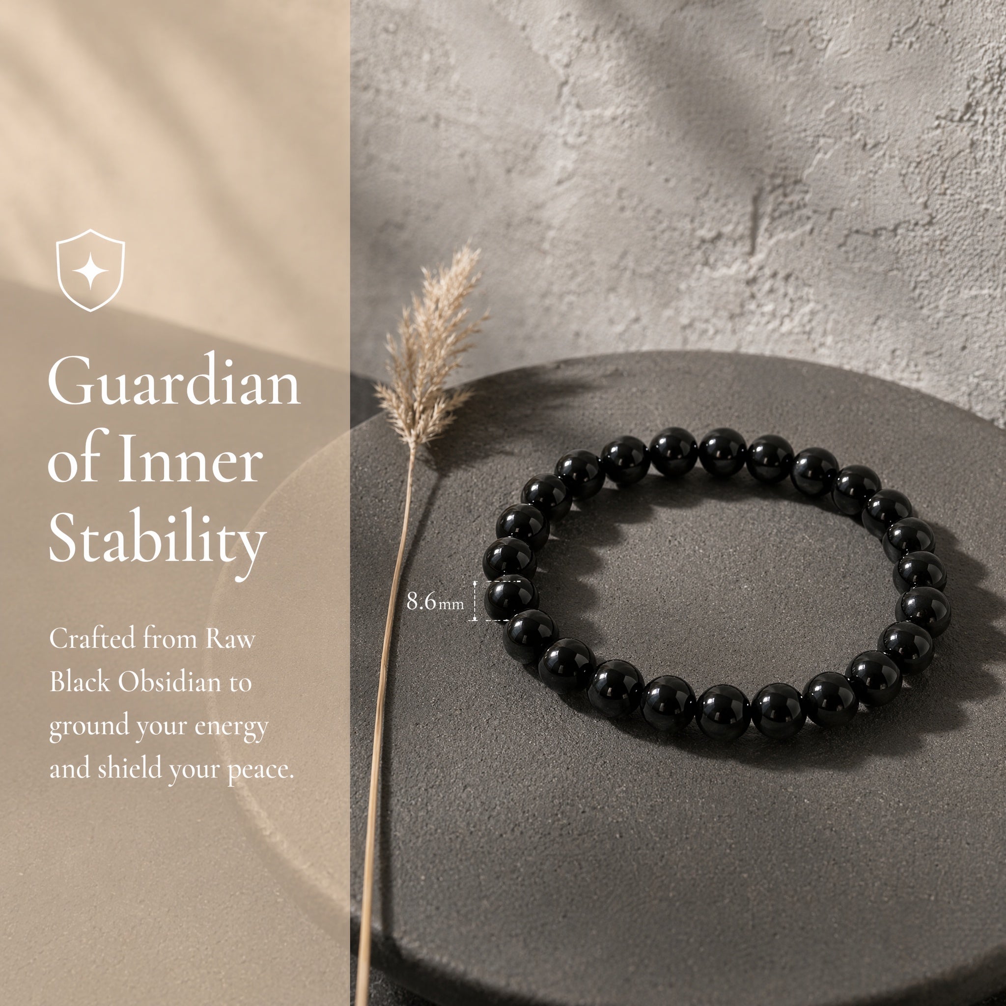 Black Obsidian Bracelet | Protection & Grounding